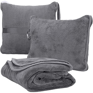 Custom Soft Bag Pillowcase Compact Pack Large Blanket Travel Blanket Pillow Airplane Flight Blanket <strong>Throw</strong> <strong>for</strong> Travel - Product Image 1