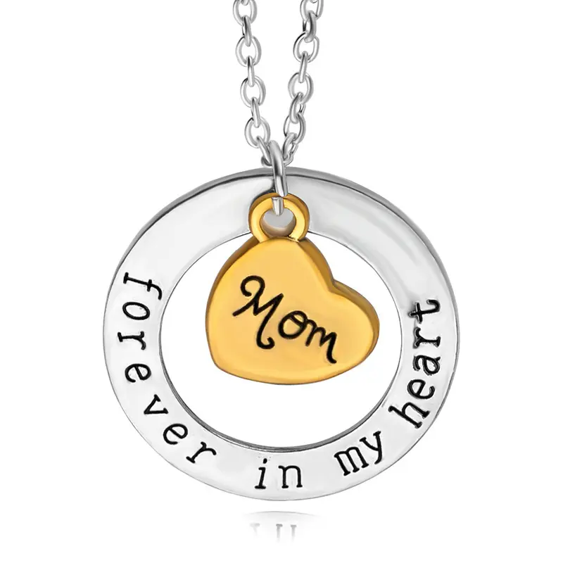 I Love U Aan De Maan En Terug Hanger Ketting Moeder Vader Tante Oom Zoon Dochter Familie Lid Ketting