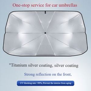 ร่มบังแดดรถยนต์พับได้ ป้องกันรังสียูวี 190T พร้อมโลโก้สั่งทำพิเศษ สำหรับกระจกหน้ารถ - Product Image 3