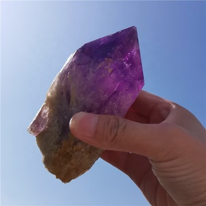 Venta al por mayor buena calidad natural <span class=keywords><strong>amatista</strong></span> crudo, curación de punto de cristal de <span class=keywords><strong>amatista</strong></span> áspera <span class=keywords><strong>piedra</strong></span> precios para Decoración - Product Image 2