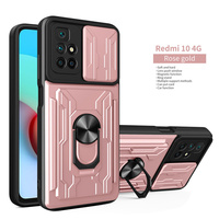 Pour Xiaomi Redmi A7 Pro/15a/Turbo 5 Max/Note 15 Pro+/ Étui de téléphone antichoc avec fente pour carte, fenêtre coulissante de protection et support de voiture