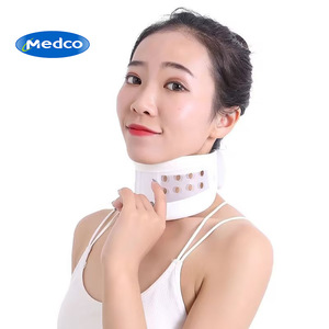 Collier cervical blanc, support orthopédique, collier médical en plastique SML, protection du cou pour les soins de la tête - Product Image 4
