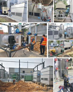 Pompe de <span class=keywords><strong>tour</strong></span> de refroidissement à contre-courant de qualité industrielle Monte, construction métallique, certifiée CTI, 106 500 Kcal/h, 220 V, 3 kW - Product Image 6