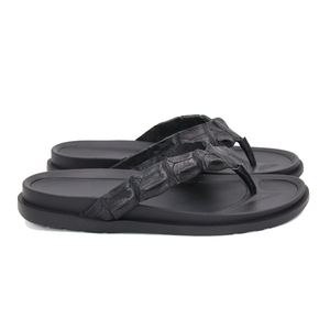 Chanclas de cuero de cocodrilo, <span class=keywords><strong>sandalias</strong></span> de cocodrilo para <span class=keywords><strong>hombre</strong></span>, zapatillas de cocodrilo con diseño personalizado - Product Image 2