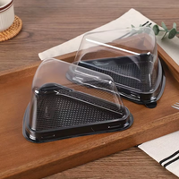 Boîte à gâteaux triangulaire Mille-feuille pour la cuisson Boîtes à tranches de gâteau en mousse jetables de 6 pouces et 8 pouces Boîtes d'emballage industriel pour aliments