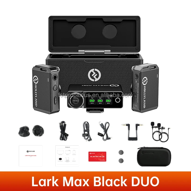 HOLLYLAND LARK MAX 超美品 Hollyland LARK MAX Duo 2-Person Wireless Microphone System (2.4
