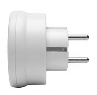 Adaptador de Viaje Europeo de 2 Pines a 3 Pines del Reino Unido, Cargador Dual USB-A/Tipo-C DC/AC, 5V 2.4A Máx. 10A 250V, Compatible con Laptop/Cámara/LED