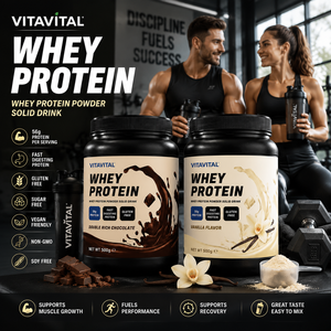 Proteína de Suero de Leche en Polvo para Antes del Ejercicio con Logotipo Personalizado, Refuerzo Energético, Apoyo Inmunológico para Adultos, Fabricación OEM/ODM, Etiqueta Privada, Suministro al por Mayor - Product Image 1