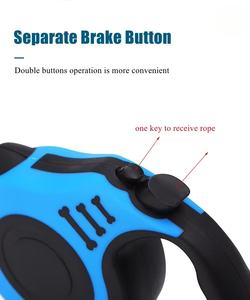 Yüksek kaliteli Pet 3m 5M yansıtıcı naylon halat tasma eller serbest otomatik ağır geri çekilebilir köpek tasma - Product Image 5