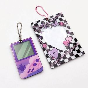 Custom Kpop Japanese <b>Anime</b> Key Chain Acrylic Photocard Holder <b>Keychain</b> Cute Photo Frame Card Holder for Album Silver Customized - Product Image 4