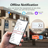 UBARO WiFi Interruptor Táctil Inteligente de 1 Canal, Enchufe de Pared Universal, Control Remoto por App Tuya Smart Life, Control por Voz