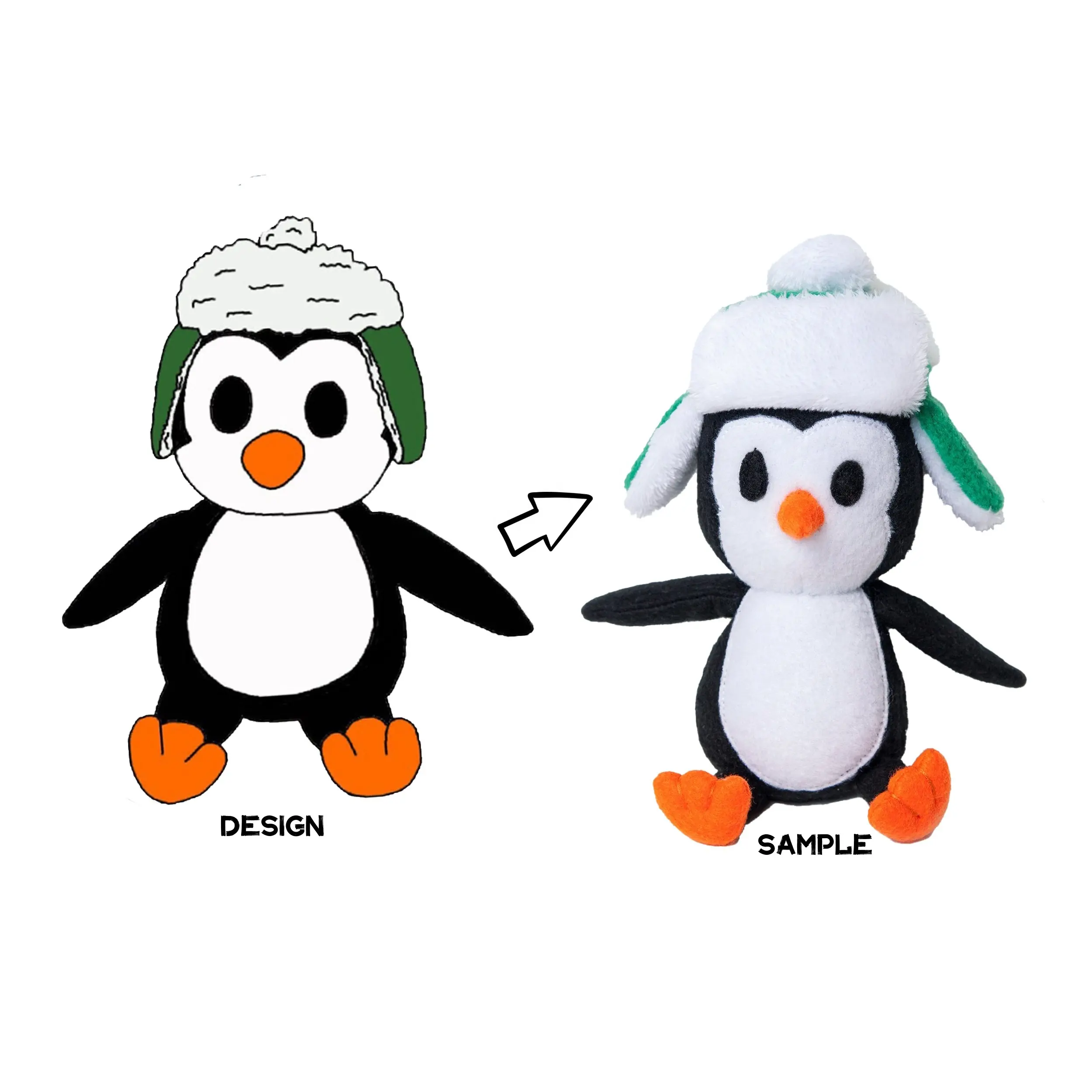 New Design Custom Penguin Plush Toys Atacado Custom Soft Animal Penguin Plush Brinquedo De Natal Para Crianças