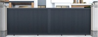 Elektrische automatische aluminium schuifpoort voor de oprit |   Anti-UV poedercoating moderne villa tuinpoort