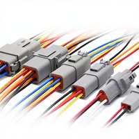 DT04-12P 3Pin Way DT Series Automotive Wiring Harness Socket Kabel Harness Tahan Air Buatan Khusus