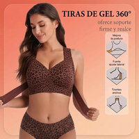 Soutien-gorge correcteur de posture en gelée pour femmes grandes tailles, sans armatures, fermeture avant, doux, léger, soutien dorsal quotidien, bralette