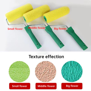 Bọt biển kéo Putty sơn tường công cụ sơn Hoa Lanh hiệu ứng bọt polyester mô hình Kết cấu con lăn - Product Image 4