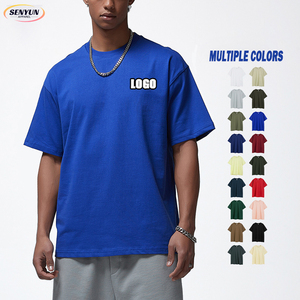 Wholesale 100% Cotton Blank Oversized Plain Tshirt 260G Heavy Weight Custom <strong>3d</strong> Logo Graphic Boxy Fit Men Tee <strong>T</strong> <strong>Shirt</strong> - Product Image 1