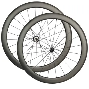 Best offer for 700C 50mm clincher carbon Disc Brake wheelset chinese cheap road bike wheels