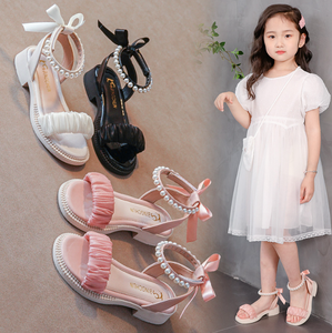 Sandalias con Lentejuelas para Niñas, Sandalias de Moda para Bebés, Sandalias de Princesa con Lazo de Perlas, Sandalias Individuales - Product Image 2