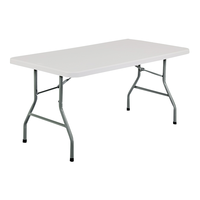 Table pliante W-75 pour événements, spécifications standard unifiées, organisation et expédition en gros pratiques