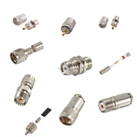 Adaptateur coaxial jack femelle UHF SO239 pour talkies-walkies basse consommation avec connecteur à barillet en cuivre pour connexions RF