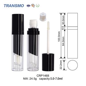 หลอดบรรจุลิปกลอสเปล่าคุณภาพสูง ขวดพลาสติก หลอดลิปสติก 5.0-7.0 มล. หลอดลิปกลอสทรงกลม - Product Image 6