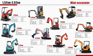 Gebruikt 2,5 ton minigraafmachine, tweedehands rupsgraafmachine, 2,5T, weinig draaiuren, CE-gecertificeerd, goede staat, motor, pomp, motor, hoog rendement - Product Image 6
