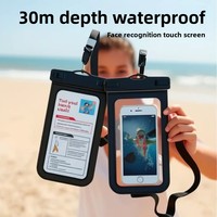 Pochette de téléphone en PVC étanche, pochette de téléphone portable pour le cou, sac de sport, étui de téléphone unisexe