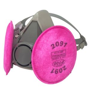 Werkseitige Silikon Economy Maske Staub dichte Halb gesichts gasmaske mit verschiedenen Filtern und Patronen - Product Image 5