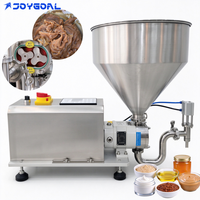 Mesin Pengisi Rotor Desktop Semi-Otomatis untuk Saus Daging, Isian, Krim; Mesin Pengisi dan Pengemas Pasta Kental
