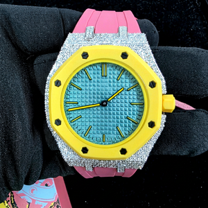 Luxury premium full Bioceramic <b>watch</b> strap Wrist Bracelet for pop Royal <b>Watch</b> light Weight Accessory <b>Case</b> moissanite Bezal - Product Image 1