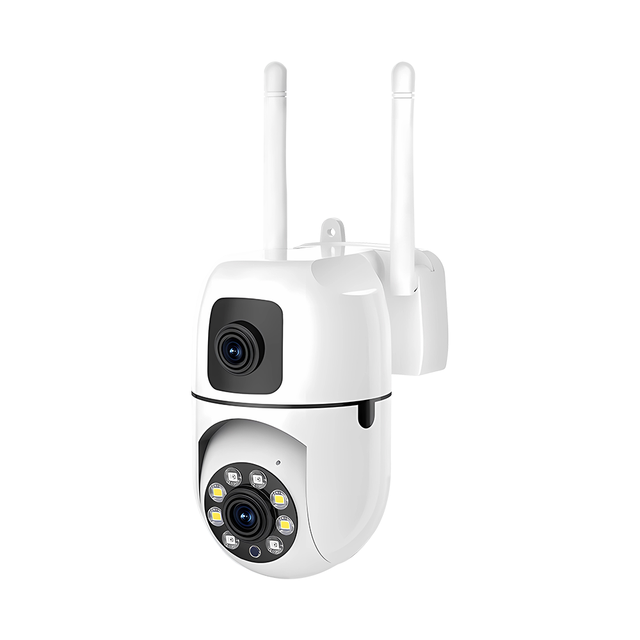 Outdoor Dual-lens Wireless IP Security Holder Full Color 1080p 360 Panoramic Cctv Wifi Ip Camera Ptz Light Bulb Security Camera