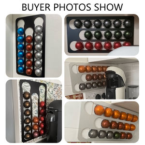 Fabricante 1 Uds cápsula soporte para el hogar soporte para cápsulas <span class=keywords><strong>de</strong></span> café blanco contador organizador <span class=keywords><strong>de</strong></span> almacenamiento <span class=keywords><strong>Porta</strong></span> cápsulas café - Product Image 5