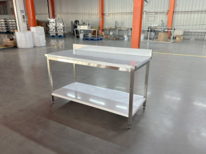 Tavolo da Lavoro in Acciaio Inox 201 304 per Cucine Commerciali, Hotel e Ristoranti - Product Image 6