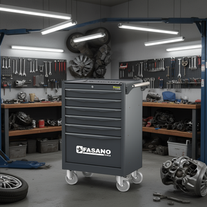 Fasano <b>Tools</b> 6 <b>Drawer</b> Rolling <b>Tool</b> Cabinet With Lock And Handle For Auto Repair - Product Image 3