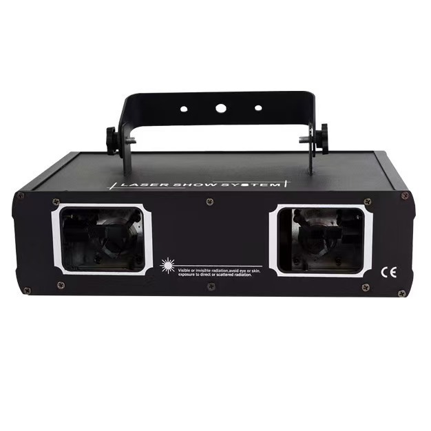 DJ Party Lights RGB Full Color Laser Stage Light Music Sound Activated DMX512 Control Patterns Projector Party Disco