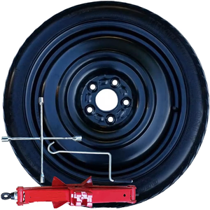 Kit de roue de secours SPACE SAVER de 18 pouces, finition noire, avec cric compatible 5 trous pour MG ZS (2017-PRESENT) - Product Image 1