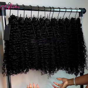 Lot de Cheveux Humains Indiens Bruts 100% Naturels Bouclés, Lot de Cheveux Humains Bouclés Birmans en Gros, Fournisseur de Cheveux Humains Bruts Ondulés Cambodgiens - Product Image 4