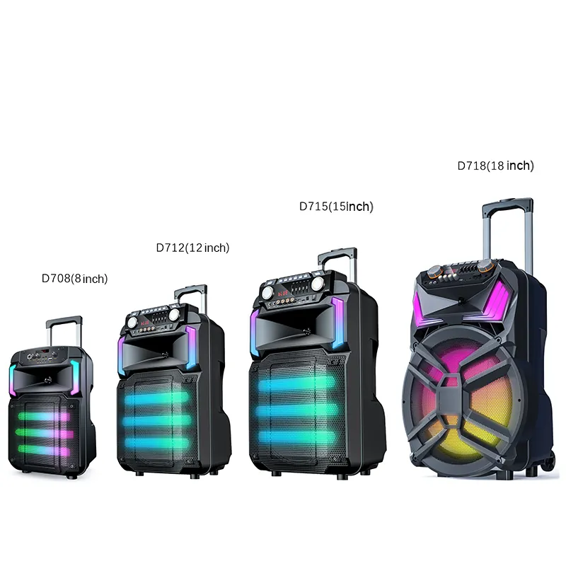 Pro l convenient speakers for parties on the road and High power speakers audio system sound jbl speakers with microphone