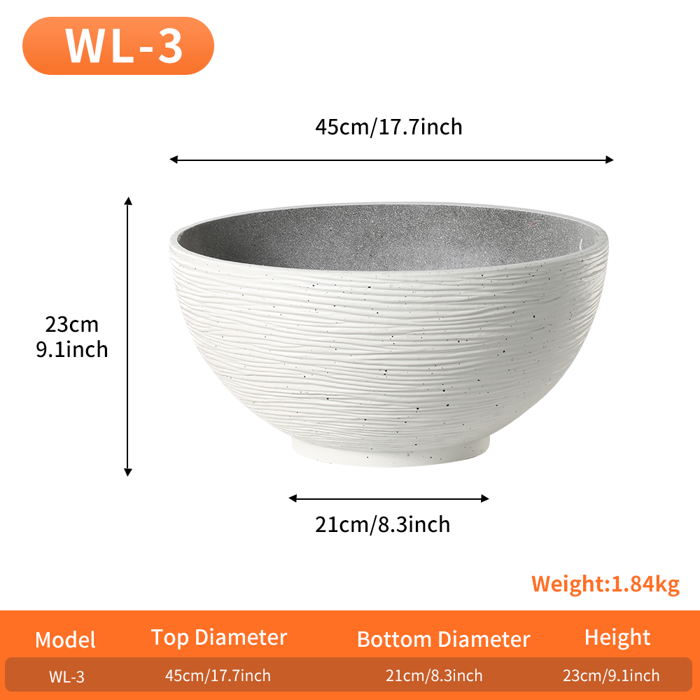 White 17.7 inch