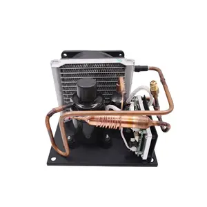 24v dc 12v mini unidad de condensación de refrigeración para micro dispositivo de enfriamiento