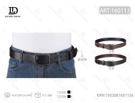 Cinturón de Cuero Reversible para Hombre, Doble Cara, 4.0 cm, Hebilla de Aleación, Estilo Casual - Product Image 1
