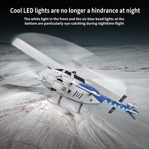 Điều khiển từ xa máy bay trực thăng đồ chơi 6 kênh đơn cánh quạt mô phỏng máy bay mô hình <span class=keywords><strong>RC</strong></span> máy bay trực thăng - Product Image 5