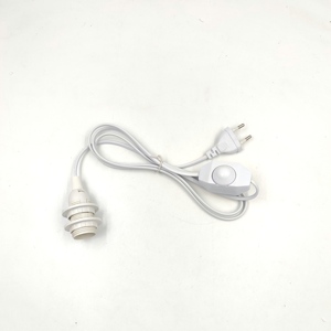 <span class=keywords><strong>Enchufe</strong></span> DE LA UE 301 interruptor de atenuación Cable de PVC E14 soporte de lámpara con Cable de doble anillo estilo tornillo lámpara de mesa <span class=keywords><strong>enchufe</strong></span> bombilla Cable - Product Image 4