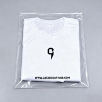 Sac d'emballage pour vêtements biodégradable imprimé personnalisé PLA PBAT, certifié GRS, sac d'emballage pour colis, sac à glissière imperméable, vêtements coulissants