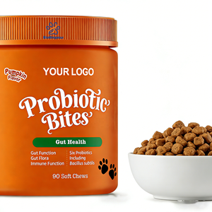 Complément alimentaire pour chien OEM/ODM à mâcher souple pour le système immunitaire des animaux de compagnie Probiotiques naturels pour chiens - Enzymes digestives pour la flore intestinale - Product Image 1