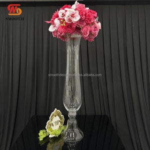 Jarrón de Hierro en Forma de Trompeta Grande, Popular para Decoración de Bodas y Eventos, 3 Pies, Transparente, para Centros de Mesa con Flores - Product Image 5