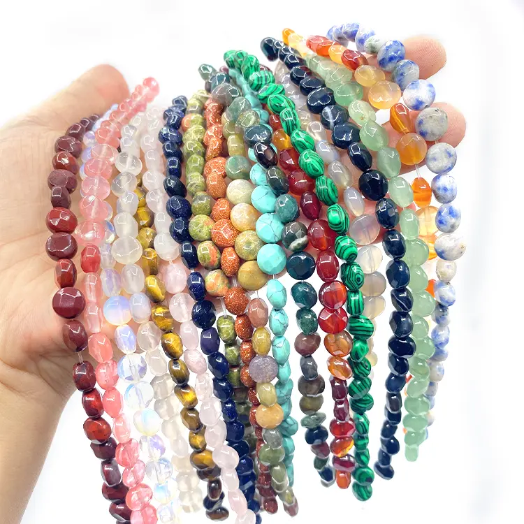 Wholesale Crystal Crafts Natural Stone Loose Beads Gemstone Beads For Bracelet Jewelry Making