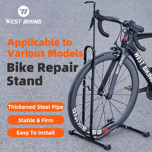 Support de vélo réglable en acier WEST BIKING pour intérieur/extérieur, pour vélos de montagne et de route - Product Image 1