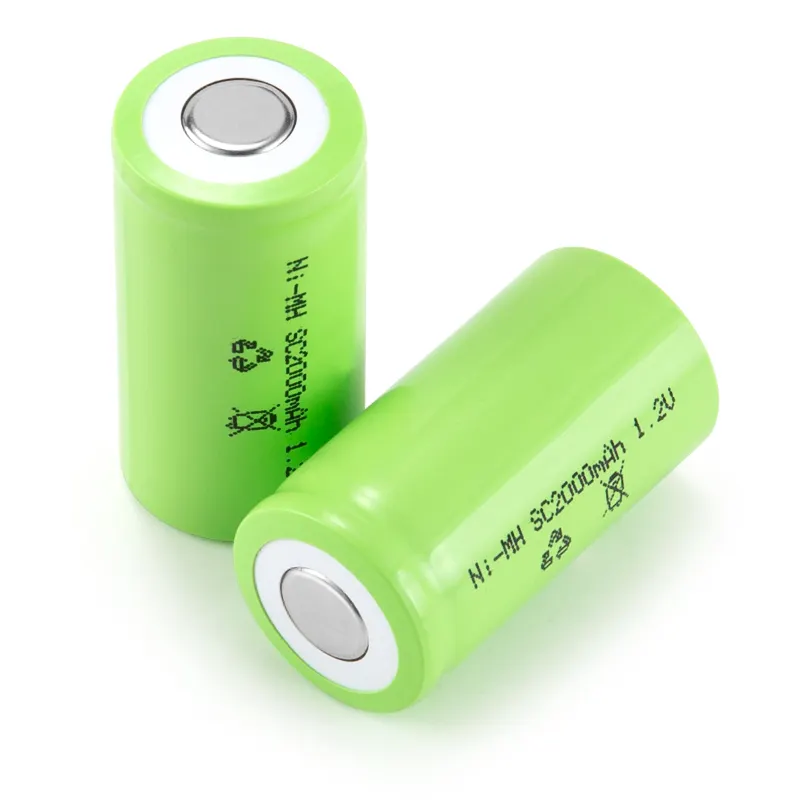 แบตเตอรี่ NiMH SC 1.2V 1000mAh 2000mAh 3000mAh แบตเตอรี่แบบชาร์จได้